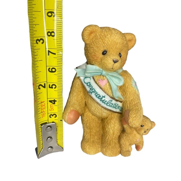 Cherished Teddies Bear "This Calls for a Celebration" Congrats Figurine 1997 - Picture 8 of 9
